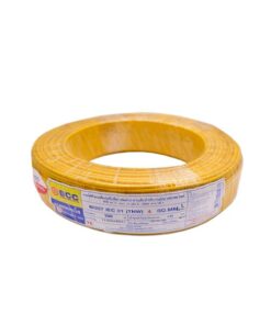 สายไฟ THW 1*4 BCC (100 ม.) - สีเหลือง