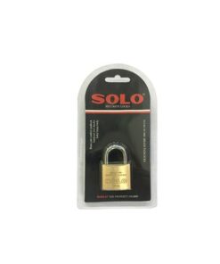 SOLO กุญแจทองเหลือง สปริงคล้องคอสั้น รุ่น 84-30 MM. ขนาด 30 มม. สีทองเหลือง